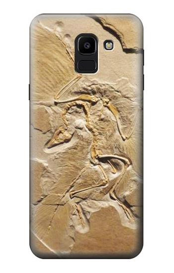 S0380 Dinosaur Fossil Hülle Schutzhülle Taschen für Samsung Galaxy J6 (2018)