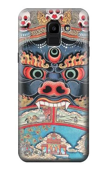 S0572 Tibet Art Hülle Schutzhülle Taschen für Samsung Galaxy J6 (2018)