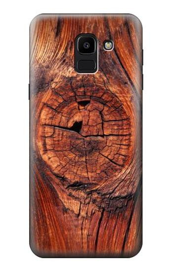 S0603 Wood Graphic Printed Hülle Schutzhülle Taschen für Samsung Galaxy J6 (2018)