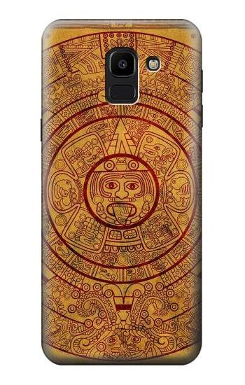 S0692 Mayan Calendar Hülle Schutzhülle Taschen für Samsung Galaxy J6 (2018)