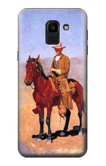 S0772 Cowboy Western Hülle Schutzhülle Taschen für Samsung Galaxy J6 (2018)
