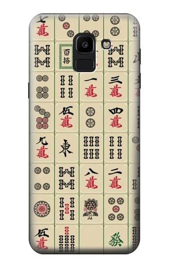 S0802 Mahjong Hülle Schutzhülle Taschen für Samsung Galaxy J6 (2018)