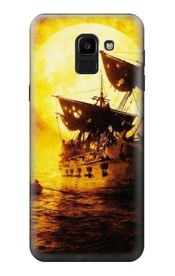 S0841 Pirates Black Pearl Hülle Schutzhülle Taschen für Samsung Galaxy J6 (2018)