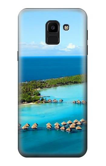 S0844 Bora Bora Island Hülle Schutzhülle Taschen für Samsung Galaxy J6 (2018)