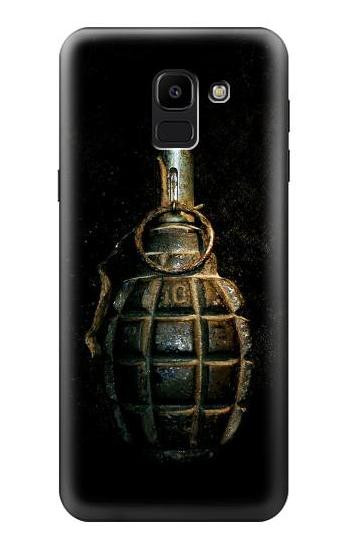 S0881 Hand Grenade Hülle Schutzhülle Taschen für Samsung Galaxy J6 (2018)