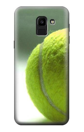 S0924 Tennis Ball Hülle Schutzhülle Taschen für Samsung Galaxy J6 (2018)