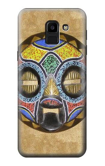 S0965 African Baluba Hülle Schutzhülle Taschen für Samsung Galaxy J6 (2018)