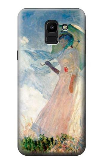 S0998 Claude Monet Woman with a Parasol Hülle Schutzhülle Taschen für Samsung Galaxy J6 (2018)