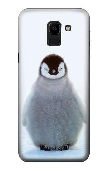 S1075 Penguin Ice Hülle Schutzhülle Taschen für Samsung Galaxy J6 (2018)
