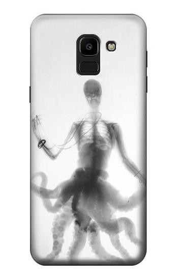 S1432 Skull Octopus X-ray Hülle Schutzhülle Taschen für Samsung Galaxy J6 (2018)