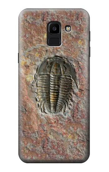 S1454 Trilobite Fossil Hülle Schutzhülle Taschen für Samsung Galaxy J6 (2018)