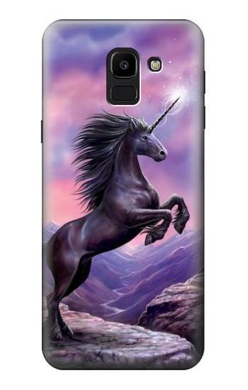 S1461 Unicorn Fantasy Horse Hülle Schutzhülle Taschen für Samsung Galaxy J6 (2018)