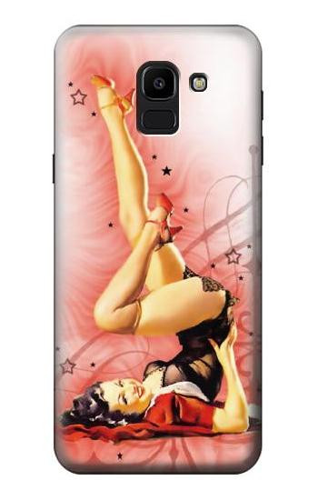 S1669 Pinup Girl Vintage Hülle Schutzhülle Taschen für Samsung Galaxy J6 (2018)
