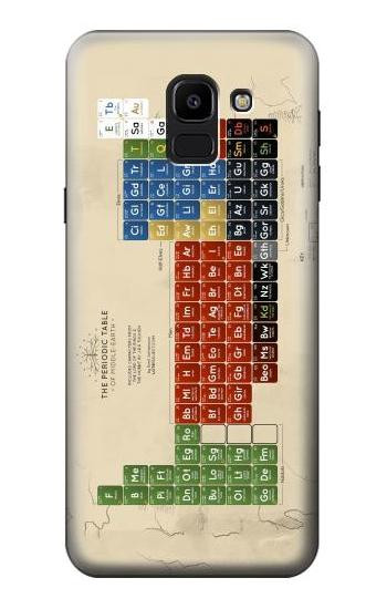 S1695 The Periodic Table of Middle Earth Hülle Schutzhülle Taschen für Samsung Galaxy J6 (2018)