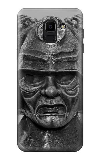 S1827 Japan Samurai Helmet Hülle Schutzhülle Taschen für Samsung Galaxy J6 (2018)