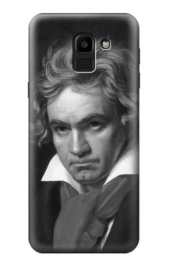 S1930 Beethoven Hülle Schutzhülle Taschen für Samsung Galaxy J6 (2018)