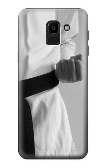 S1931 Black Belt Karate Hülle Schutzhülle Taschen für Samsung Galaxy J6 (2018)
