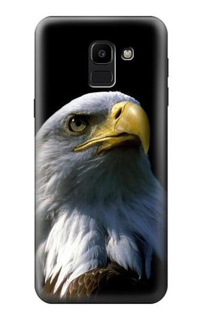 S2046 Bald Eagle Hülle Schutzhülle Taschen für Samsung Galaxy J6 (2018)