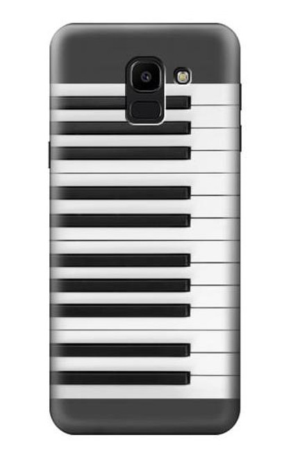 S2082 One Octave Piano Hülle Schutzhülle Taschen für Samsung Galaxy J6 (2018)