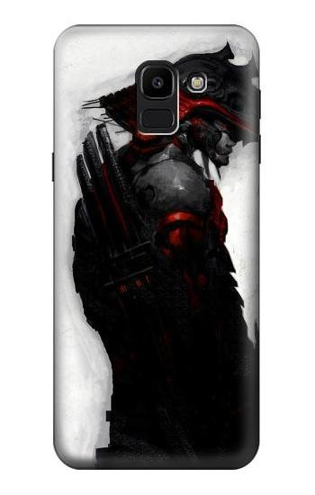 S2111 Dark Samurai Hülle Schutzhülle Taschen für Samsung Galaxy J6 (2018)