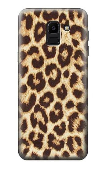 S2204 Leopard Pattern Graphic Printed Hülle Schutzhülle Taschen für Samsung Galaxy J6 (2018)