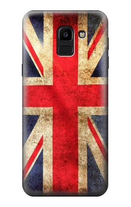 S2303 British UK Vintage Flag Hülle Schutzhülle Taschen für Samsung Galaxy J6 (2018)