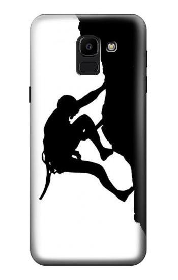 S2407 Mountain Climber Climbing Hülle Schutzhülle Taschen für Samsung Galaxy J6 (2018)