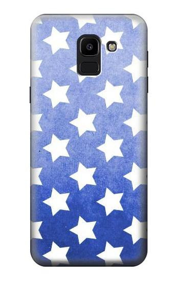 S2481 Star Pattern Hülle Schutzhülle Taschen für Samsung Galaxy J6 (2018)