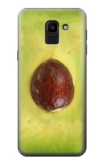 S2552 Avocado Fruit Hülle Schutzhülle Taschen für Samsung Galaxy J6 (2018)