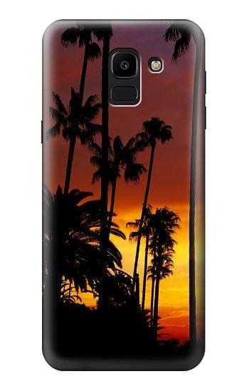 S2563 California Sunrise Hülle Schutzhülle Taschen für Samsung Galaxy J6 (2018)