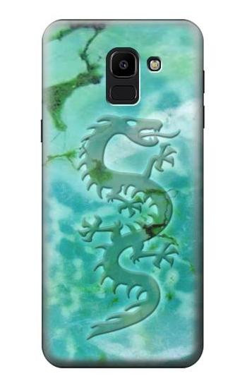 S2653 Dragon Green Turquoise Stone Graphic Hülle Schutzhülle Taschen für Samsung Galaxy J6 (2018)