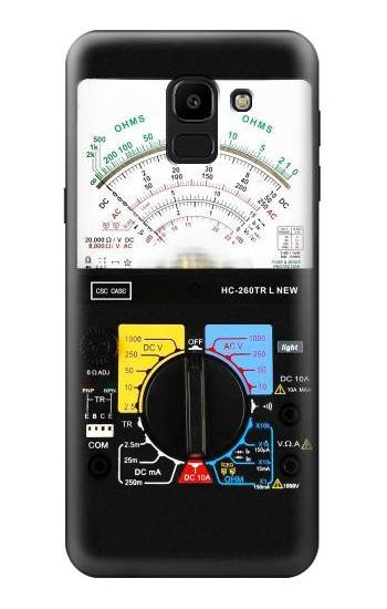 S2660 Analog Multimeter Graphic Printed Hülle Schutzhülle Taschen für Samsung Galaxy J6 (2018)