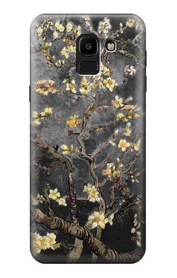 S2664 Black Blossoming Almond Tree Van Gogh Hülle Schutzhülle Taschen für Samsung Galaxy J6 (2018)