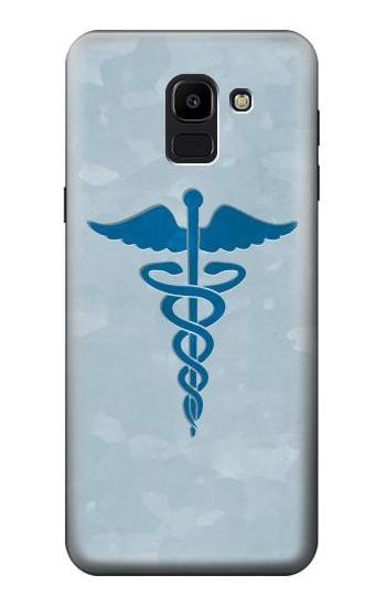 S2815 Medical Symbol Hülle Schutzhülle Taschen für Samsung Galaxy J6 (2018)