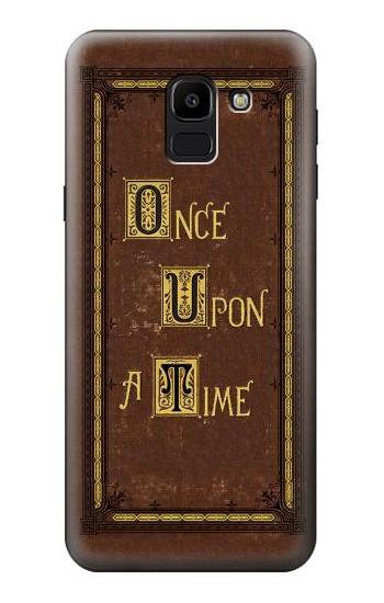 S2824 Once Upon a Time Book Cover Hülle Schutzhülle Taschen für Samsung Galaxy J6 (2018)