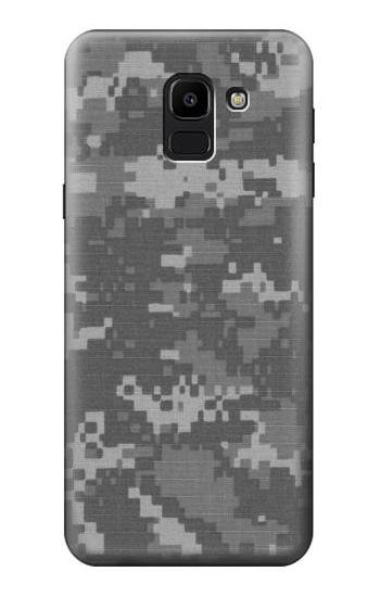 S2867 Army White Digital Camo Hülle Schutzhülle Taschen für Samsung Galaxy J6 (2018)
