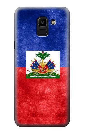 S3022 Haiti Flag Hülle Schutzhülle Taschen für Samsung Galaxy J6 (2018)