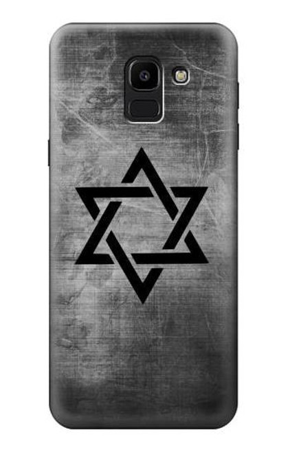 S3107 Judaism Star of David Symbol Hülle Schutzhülle Taschen für Samsung Galaxy J6 (2018)