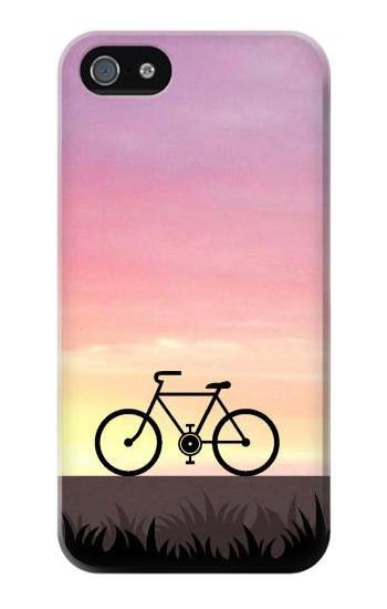 S3252 Bicycle Sunset Hülle Schutzhülle Taschen für iPhone 5 5S SE