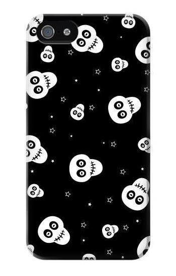 S3261 Smile Skull Halloween Pattern Hülle Schutzhülle Taschen für iPhone 5 5S SE