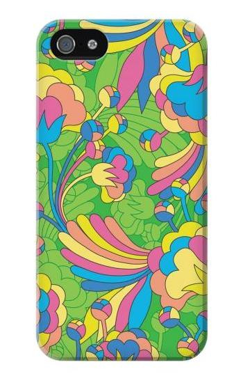 S3273 Flower Line Art Pattern Hülle Schutzhülle Taschen für iPhone 5 5S SE