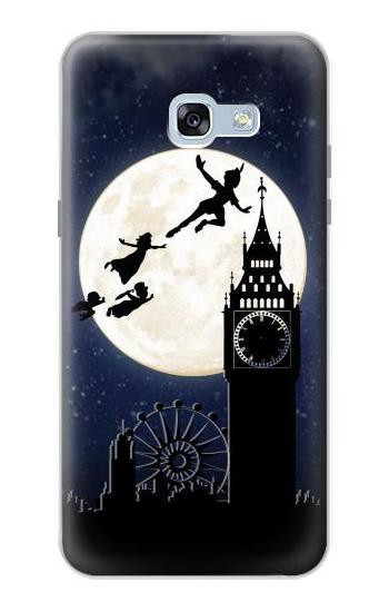 S3249 Peter Pan Fly Full Moon Night Hülle Schutzhülle Taschen für Samsung Galaxy A5 (2017)