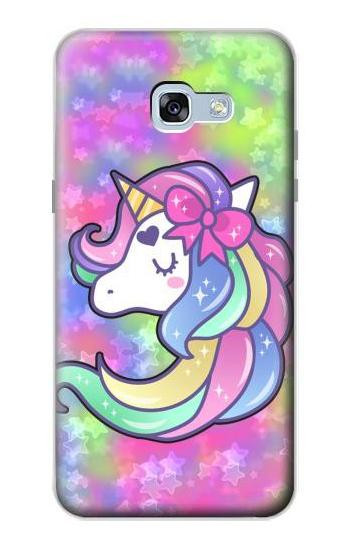 S3264 Pastel Unicorn Hülle Schutzhülle Taschen für Samsung Galaxy A5 (2017)