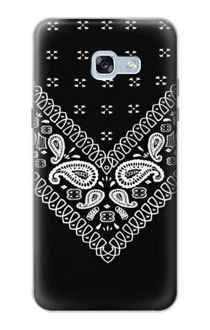 S3363 Bandana Black Pattern Hülle Schutzhülle Taschen für Samsung Galaxy A5 (2017)