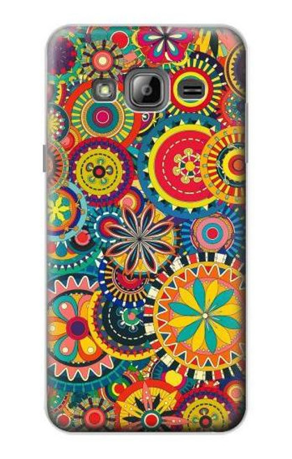 S3272 Colorful Pattern Hülle Schutzhülle Taschen für Samsung Galaxy J3 (2016)