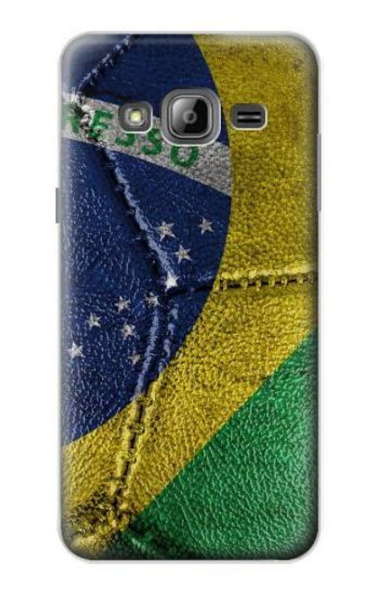 S3297 Brazil Flag Vintage Football Graphic Hülle Schutzhülle Taschen für Samsung Galaxy J3 (2016)
