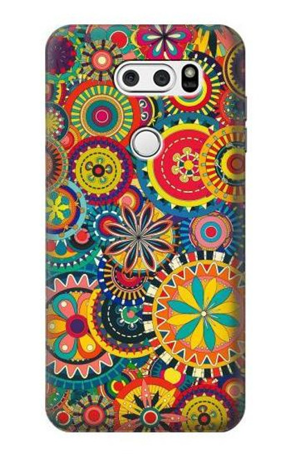 S3272 Colorful Pattern Hülle Schutzhülle Taschen für LG V30, LG V30 Plus, LG V30S ThinQ, LG V35, LG V35 ThinQ