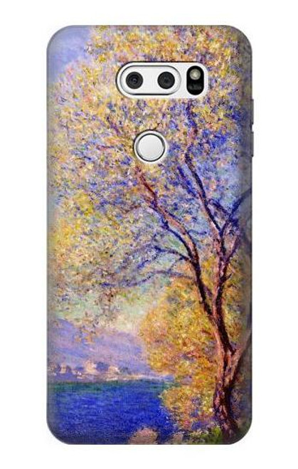 S3339 Claude Monet Antibes Seen from the Salis Gardens Hülle Schutzhülle Taschen für LG V30, LG V30 Plus, LG V30S ThinQ, LG V35, LG V35 ThinQ
