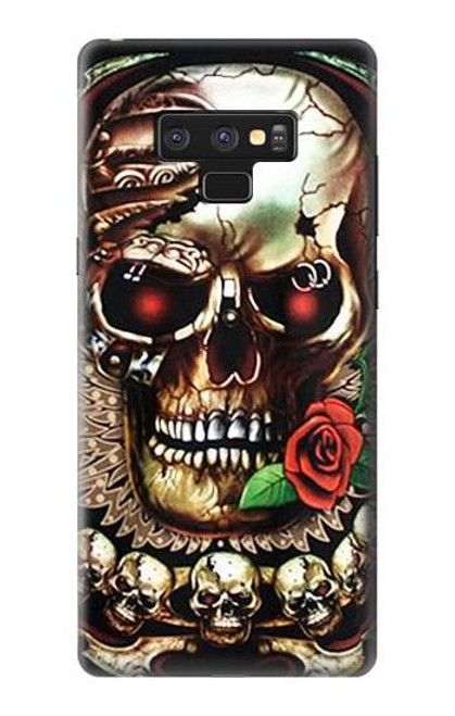 S0753 Skull Wing Rose Punk Hülle Schutzhülle Taschen für Note 9 Samsung Galaxy Note9