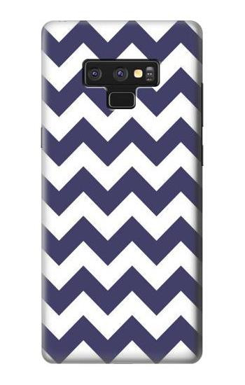 S2345 Navy Blue Shavron Zig Zag Pattern Hülle Schutzhülle Taschen für Note 9 Samsung Galaxy Note9